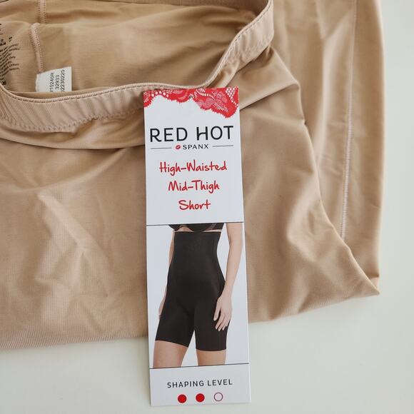 Red Hot by Spanx Shaping High-Waist Midthigh Neutral LG - Picture 5 of 5